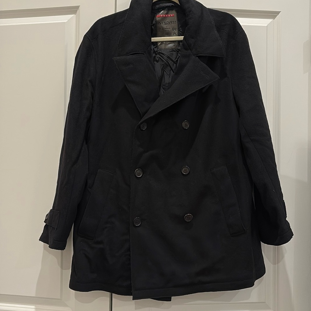 “Vintage” Prada Men’s Wool Peacoat TG 54